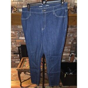 Old Navy High Rise Super Skinny Jeans Womens 14 Dark Wash Stretch Denim